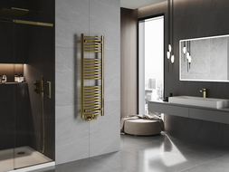 Mexen Ares bathroom radiator 1200 x 400 mm, 349 W, gold - W102-1200-400-00-50