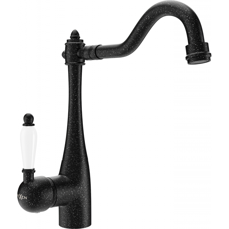 Mexen Carla grifo de cocina, negro moteado - 670700-76