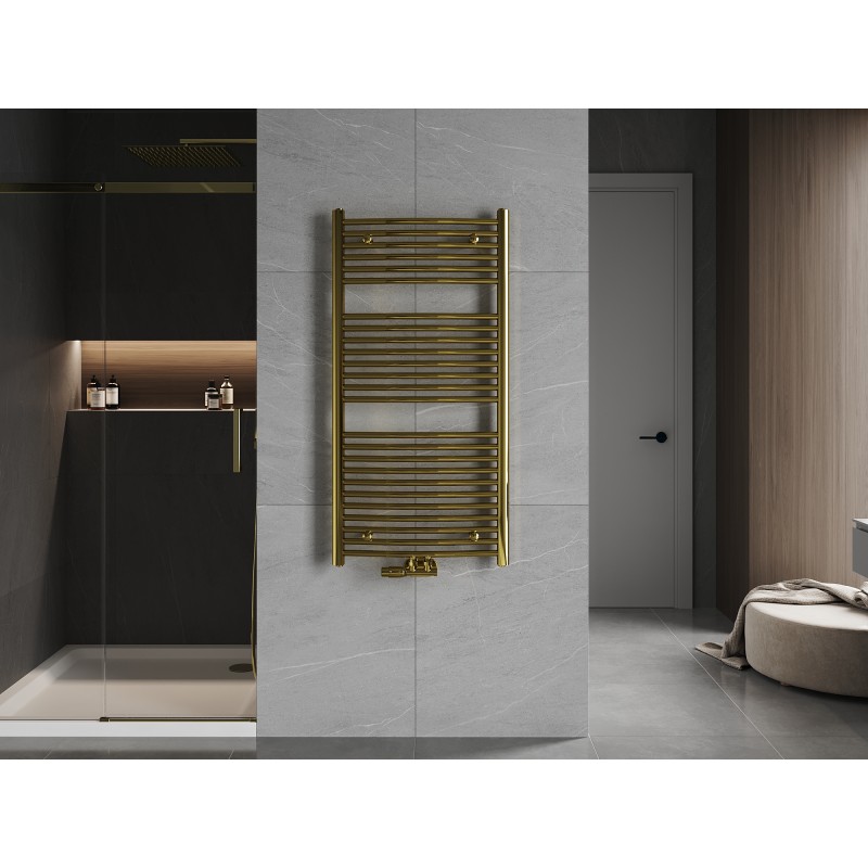 Mexen Ares grzejnik łazienkowy 1200 x 600 mm, 490 W, złoty - W102-1200-600-00-50