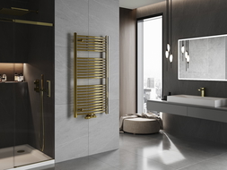 Mexen Ares badkamer radiator 1200 x 600 mm, 490 W, goud - W102-1200-600-00-50