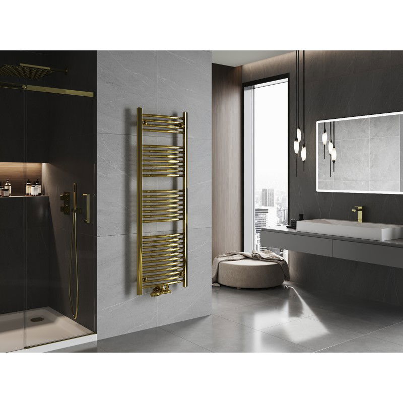 Mexen Ares badkamer radiator 1500 x 500 mm, 498 W, goud - W102-1500-500-00-50