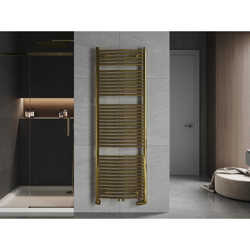 Mexen Ares kupaonski radijator 1800 x 600 mm, 757 W, zlatni - W102-1800-600-00-50