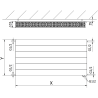 Mexen Line CVL22 Plattenheizkörper 600 x 800 mm, unterer Anschluss, 1266 W, Anthrazit - W622L-060-080-66