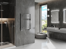 Mexen Helios radiatore da bagno 800 x 600 mm, 354 W, cromato - W103-0800-600-00-01