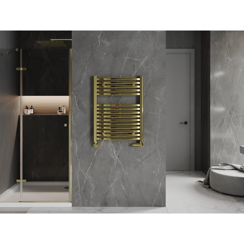 Mexen Helios grzejnik łazienkowy 800 x 600 mm, 354 W, złoty - W103-0800-600-00-50
