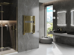 Mexen Helios radiatore da bagno 800 x 600 mm, 354 W, oro - W103-0800-600-00-50