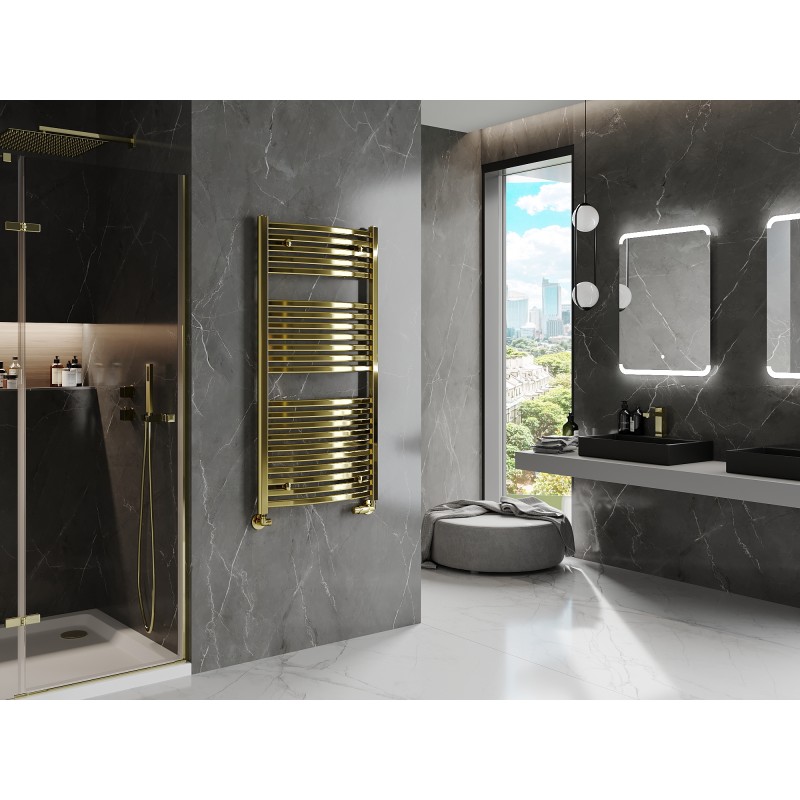 Mexen Helios badkamerradiator 1200 x 600 mm, 521 W, goud - W103-1200-600-00-50