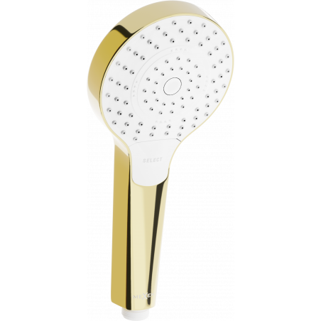 Mexen R-05 3-functie douchekop, goud/wit - 79505-50