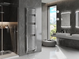 Mexen Helios Buedzëmmerheizung 1800 x 500 mm, 667 W, Chrom - W103-1800-500-00-01