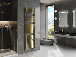 Mexen Helios badkamer radiator 1800 x 500 mm, 667 W, goud - W103-1800-500-00-50