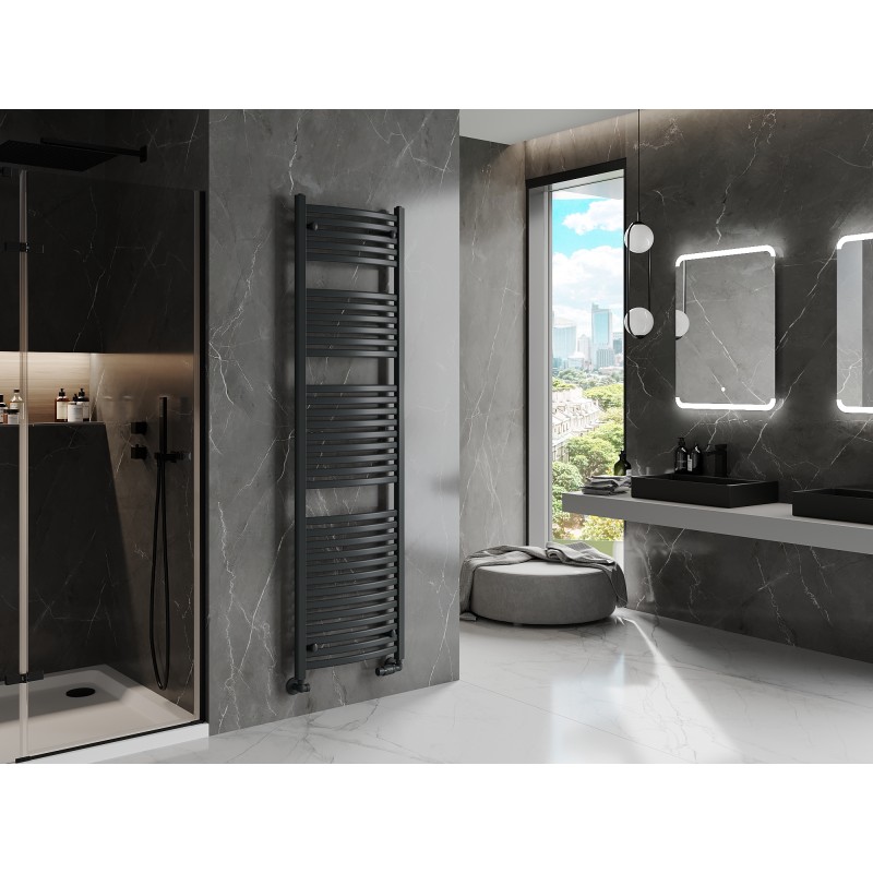Mexen Helios radiateur de salle de bain 1800 x 500 mm, 844 W, anthracite - W103-1800-500-00-66