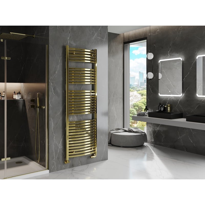 Mexen Helios badrumsradiator 1800 x 600 mm, 782 W, guld - W103-1800-600-00-50