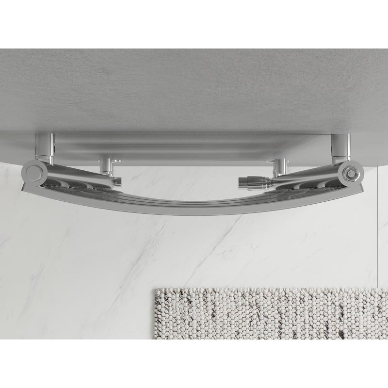 Mexen Bachus badrumselement 1600 x 500 mm, 679 W, krom - W109-1600-500-00-01