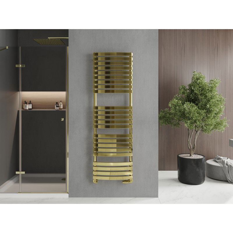Mexen Bachus badkamer radiator 1600 x 500 mm, 679 W, goud - W109-1600-500-00-50