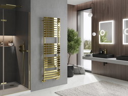 Mexen Bachus radiador de baño 1600 x 500 mm, 679 W, dorado - W109-1600-500-00-50