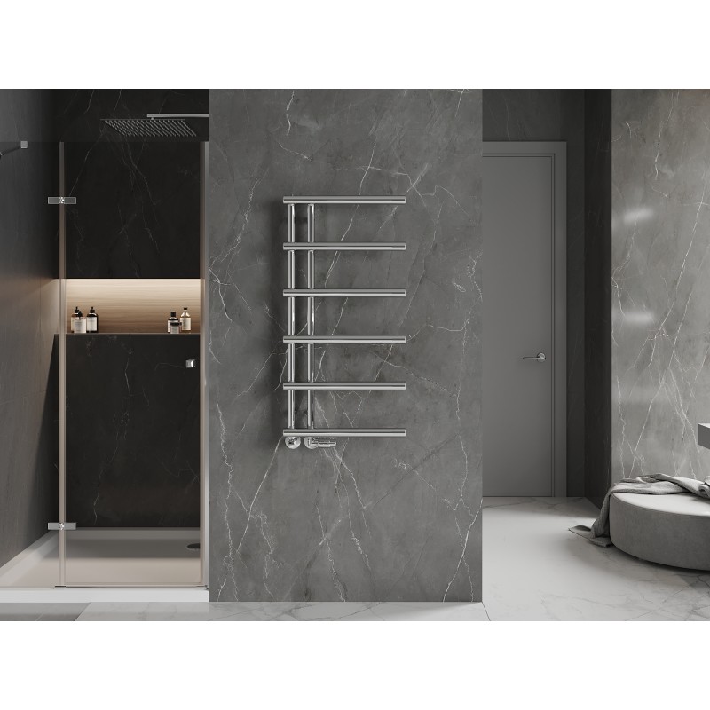 Mexen Jukon radiador de baño decorativo 988 x 500 mm, 246 W, cromo - W116-0988-500-00-01