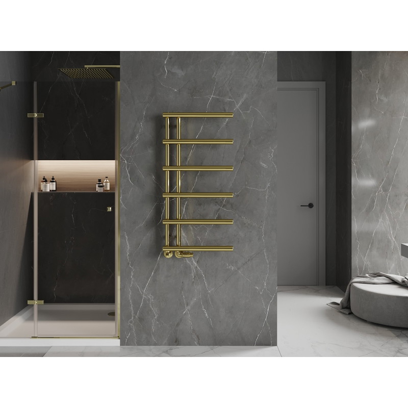 Mexen Jukon grzejnik łazienkowy dekoracyjny 988 x 500 mm, 246 W, złoty - W116-0988-500-00-50