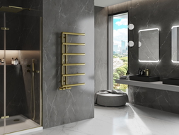 Mexen Jukon decoratieve badkamer radiator 988 x 500 mm, 246 W, goud - W116-0988-500-00-50