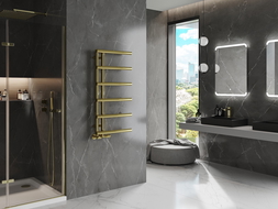 Mexen Jukon radiador decorativo de baño 988 x 500 mm, 246 W, dorado - W116-0988-500-00-50