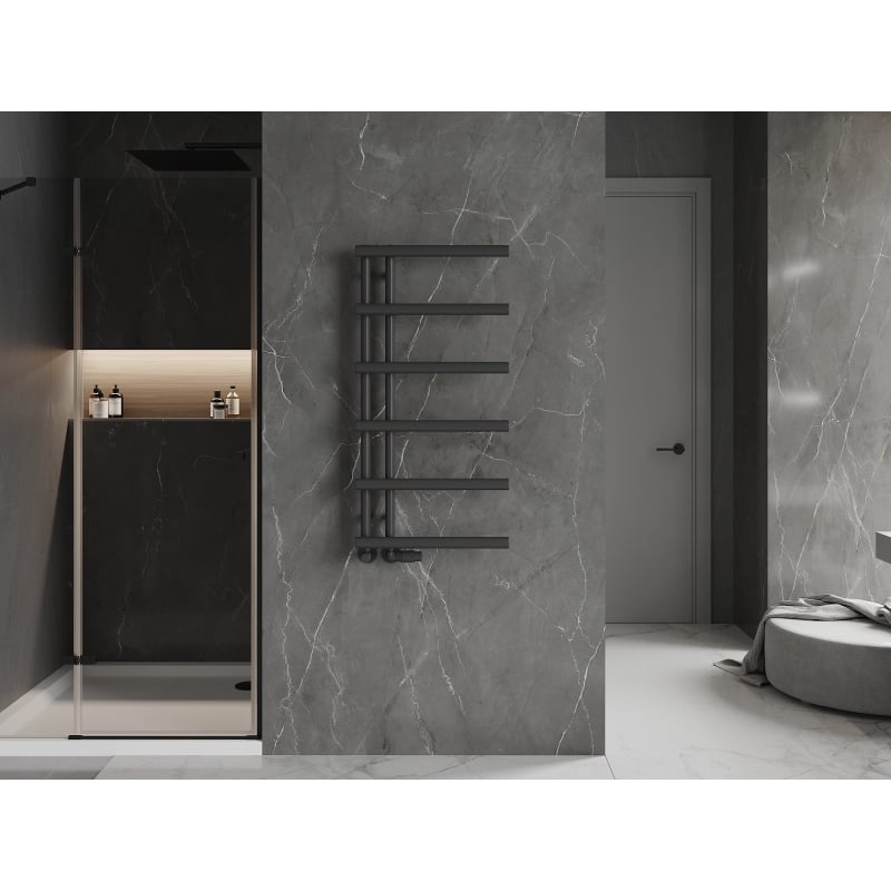 Mexen Jukon grzejnik łazienkowy dekoracyjny 988 x 500 mm, 461 W, antracyt - W116-0988-500-00-66