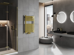 Mexen Uran Badezimmerheizkörper 800 x 500 mm, 287 W, golden - W105-0800-500-00-50