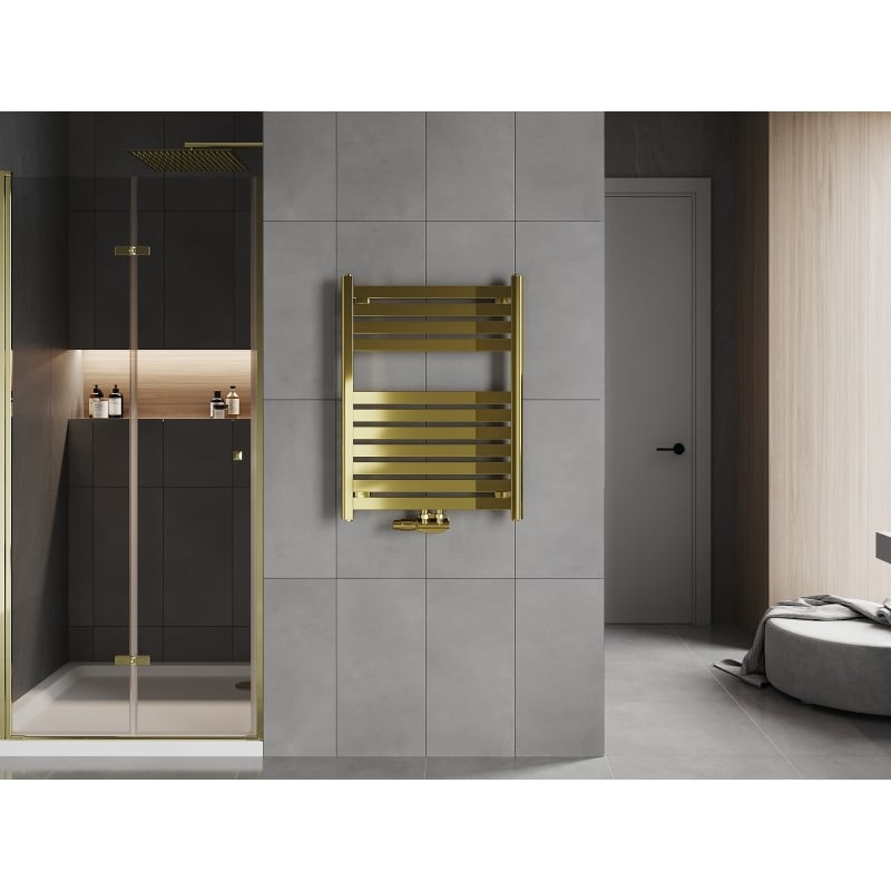Mexen Uran vannitoa radiaator 800 x 600 mm, 336 W, kuldne - W105-0800-600-00-50