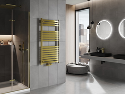 Mexen Uran Badezimmerheizkörper 1200 x 600 mm, 492 W, gold - W105-1200-600-00-50