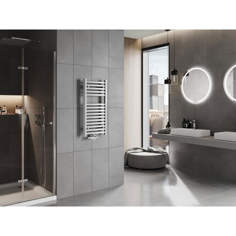 Mexen Hades bathroom radiator 800 x 400 mm, 253 W, chrome - W104-0800-400-00-01