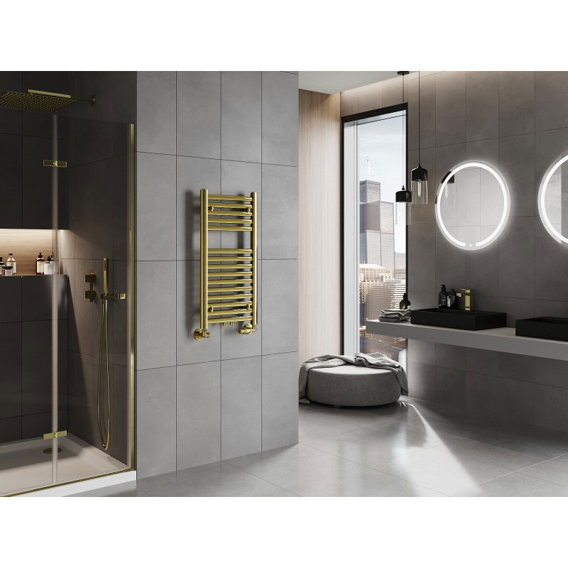 Mexen Hades radiador de baño 800 x 400 mm, 253 W, dorado - W104-0800-400-00-50