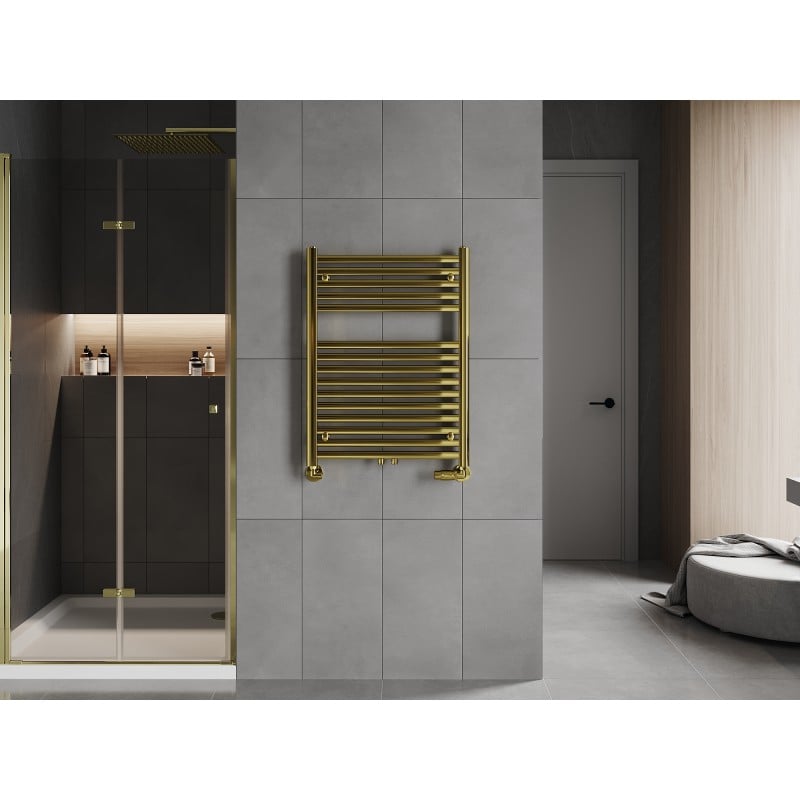 Mexen Hades radiador de baño 800 x 600 mm, 357 W, dorado - W104-0800-600-00-50