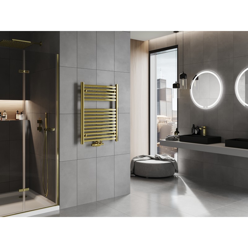 Mexen Hades Badezimmerheizkörper 800 x 600 mm, 357 W, gold - W104-0800-600-00-50