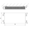 Mexen Flat CF33 Plattenheizkörper 400 x 1000 mm, seitliche Anschlüsse, 1581 W, schwarz - W433F-040-100-70