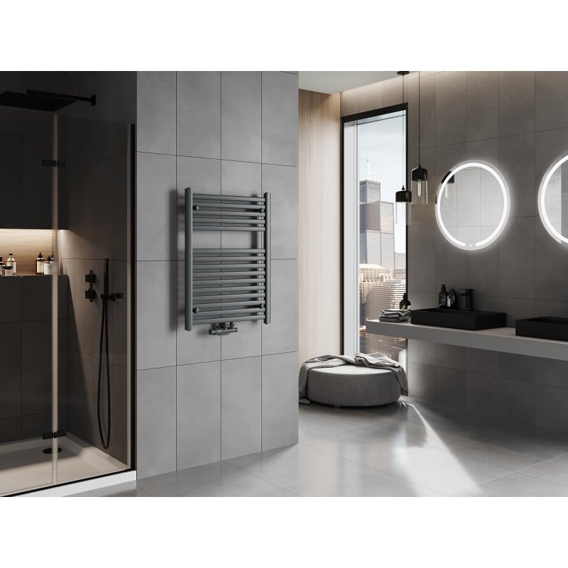 Mexen Hades radiador de baño 800 x 600 mm, 452 W, antracita - W104-0800-600-00-66