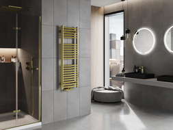 Mexen Hades radiateur de salle de bain 1200 x 400 mm, 373 W, doré - W104-1200-400-00-50