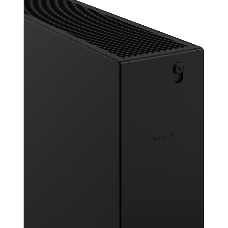 Mexen CF33 Ravni pločasti radijator 600 x 2000 mm, bočno spajanje, 4402 W, crni - W433F-060-200-70