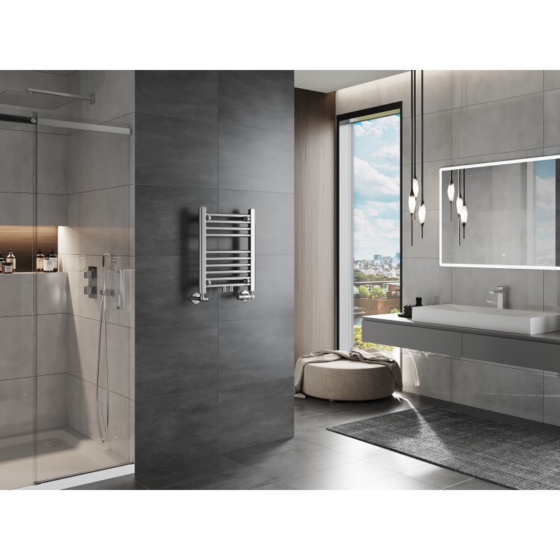 Mexen Mars badkamerradiator 500 x 400 mm, 141 W, chroom - W110-0500-400-00-01