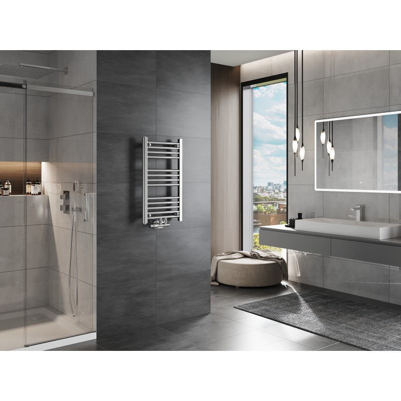 Mexen Mars radiatore da bagno 700 x 400 mm, 188 W, cromo - W110-0700-400-00-01