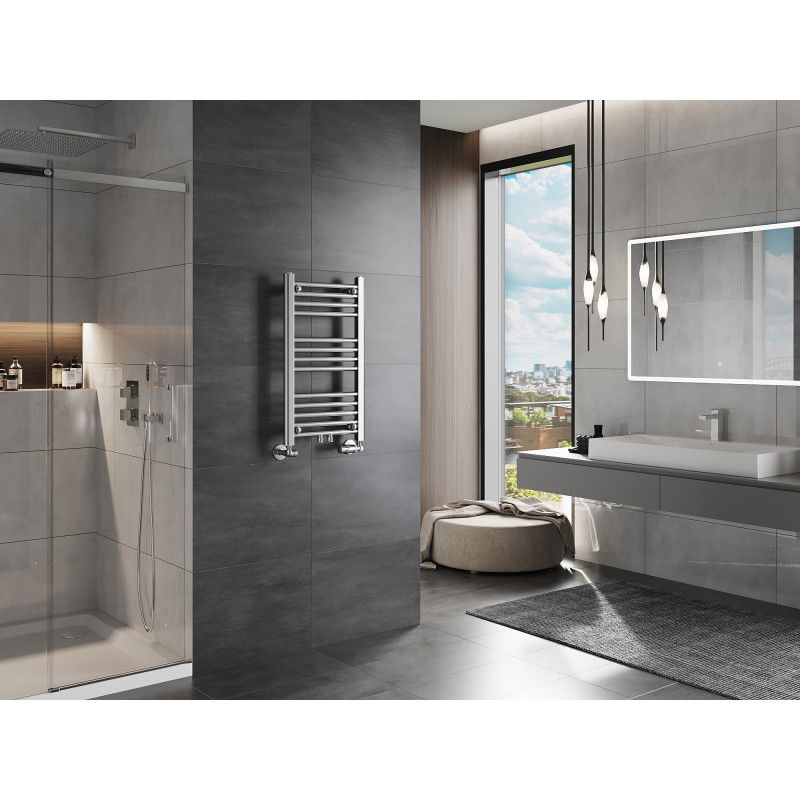 Mexen Mars radiatore da bagno 700 x 400 mm, 188 W, cromato - W110-0700-400-00-01