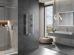 Mexen Mars bathroom radiator 900 x 400 mm, 244 W, chrome - W110-0900-400-00-01