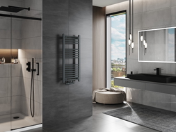Mexen Mars bathroom radiator 900 x 400 mm, 309 W, anthracite - W110-0900-400-00-66