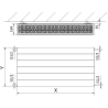 Mexen Line CL33 paneelradiaator 900 x 700 mm, külgühendus, 2101 W, must - W433L-090-070-70