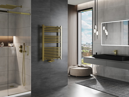 Mexen Mars radiador de baño 900 x 600 mm, 340 W, dorado - W110-0900-600-00-50