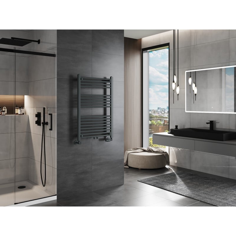 Mexen Mars badkamer radiator 900 x 600 mm, 430 W, antraciet - W110-0900-600-00-66