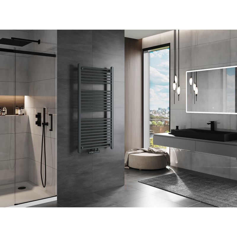 Mexen Mars badkamerradiator 1200 x 600 mm, 617 W, antraciet - W110-1200-600-00-66