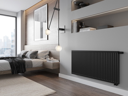 Radiateur plat Mexen CV11 900 x 3000 mm, raccordement inférieur, 3820 W, noir - W611-090-300-70