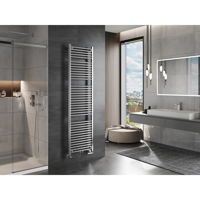 Mexen Mars badrumradiator 1800 x 500 mm, 643 W, krom - W110-1800-500-00-01