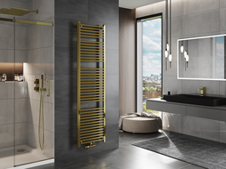 Mexen Mars radiador de baño 1800 x 500 mm, 643 W, dorado - W110-1800-500-00-50