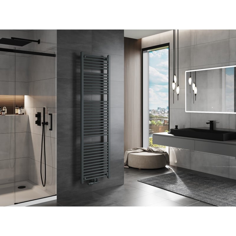 Mexen Mars radiador de baño 1800 x 500 mm, 814 W, antracita - W110-1800-500-00-66