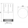 Mexen thermostatischer Kopf für Heizkörper, weiß - W908-005-20