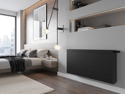 Radiateur plat Mexen Line CVL33 900 x 1000 mm, connexion inférieure, 3001 W, noir - W633L-090-100-70